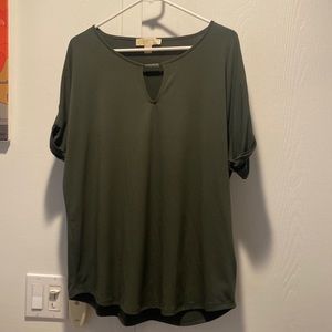 Green blouse
